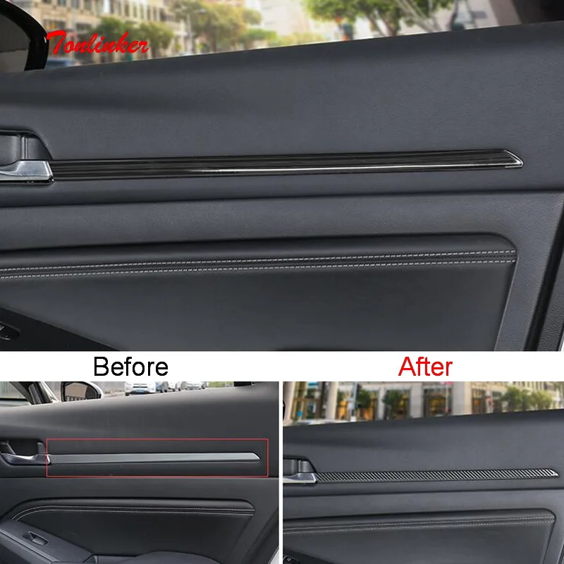 Tonlinker интерьер над дверной ручкой чехол наклейка для Nissan ALTIMA 2019 Стайлинг
