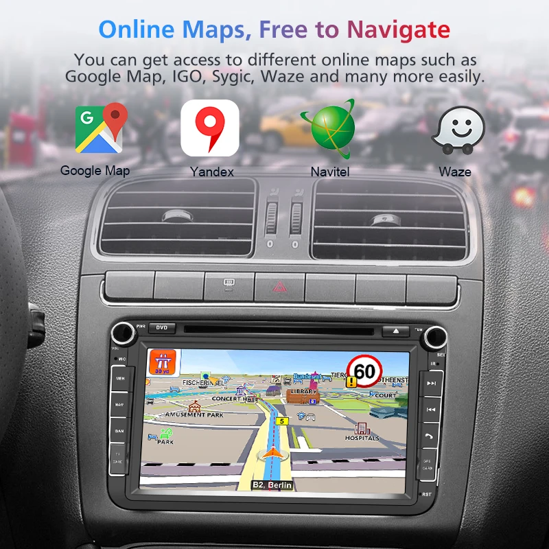 Автомагнитола Junsun 2 din мультимедийный dvd плеер для VW Volkswagen Golf Passat leon Tiguan Polo Octavia Skoda
