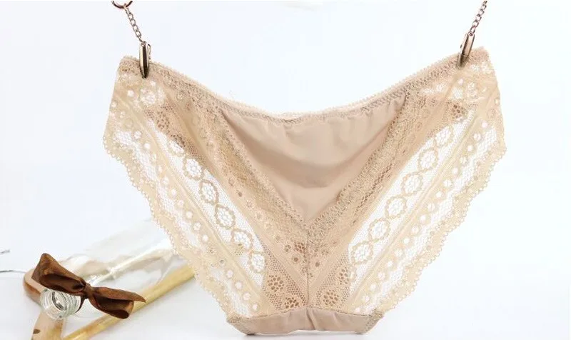 New Arrival Women's Sexy Lace Panties Seamless Panty For Female Brand Design Briefs Thong Underwear M L Size UN70027+35