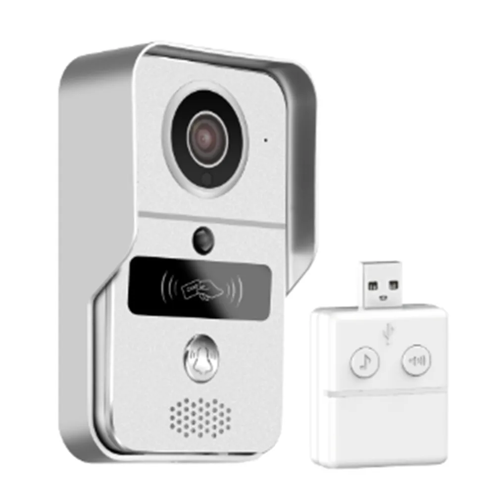 1080P Wireless WIFI Doorbell With Indoor Chime Tuya Door Viewer Intercom Access Control System