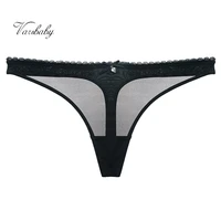 varsbaby sexy g string transparent underwear solid lace thong bow briefs low rise panties