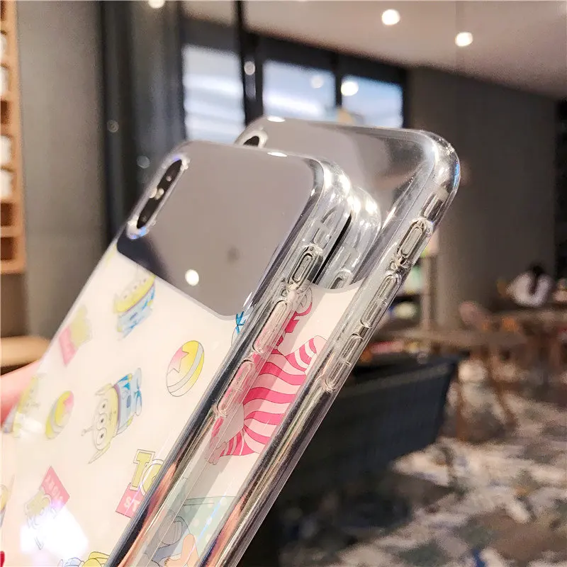 Роскошный мультяшное зеркало с узором чехол для iPhone XS Max XR Чехлы 6 S 7 8 Plus X