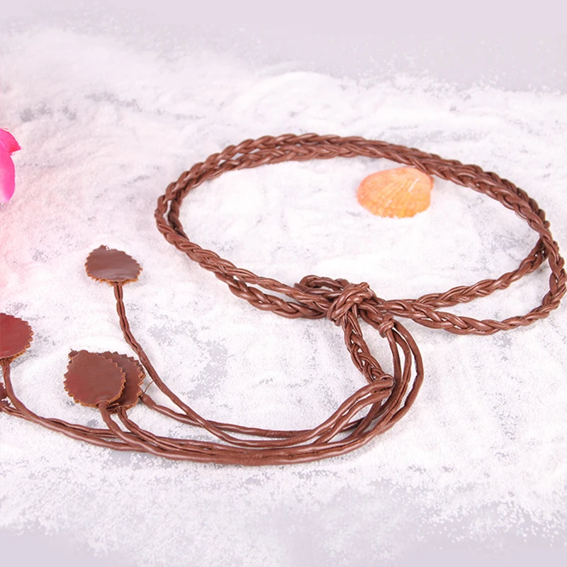 Ремень тонкий женский из экокожи Модный Узкий Пояс карамельных цветов