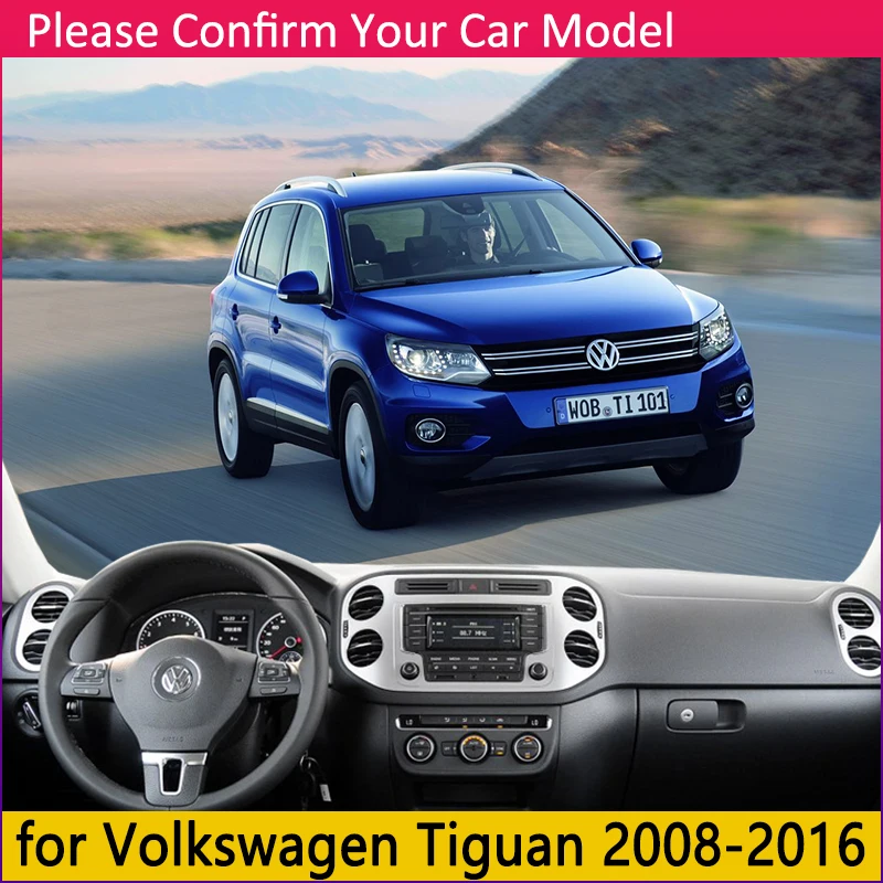 Для Volkswagen VW Tiguan MK1 2008 ~ 2016 Противоскользящий коврик на приборную панель Зонт