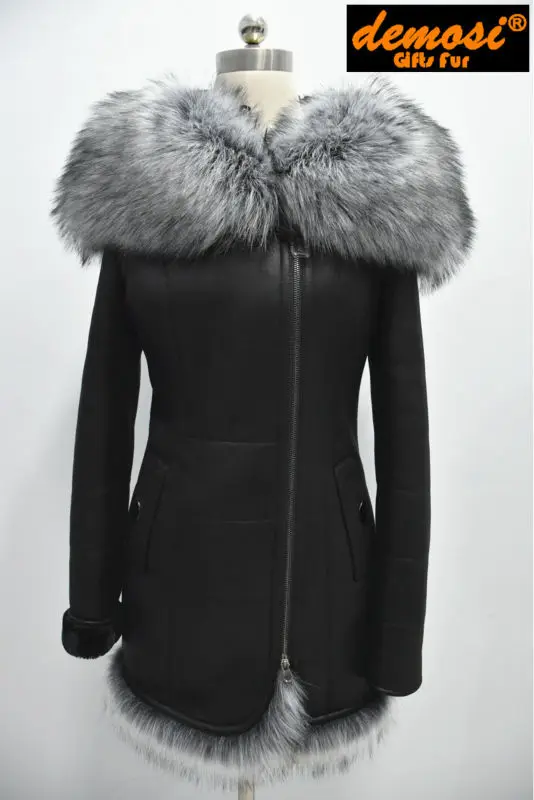 Прямая продажа с фабрики Зимние Модные женские пальто воротником из