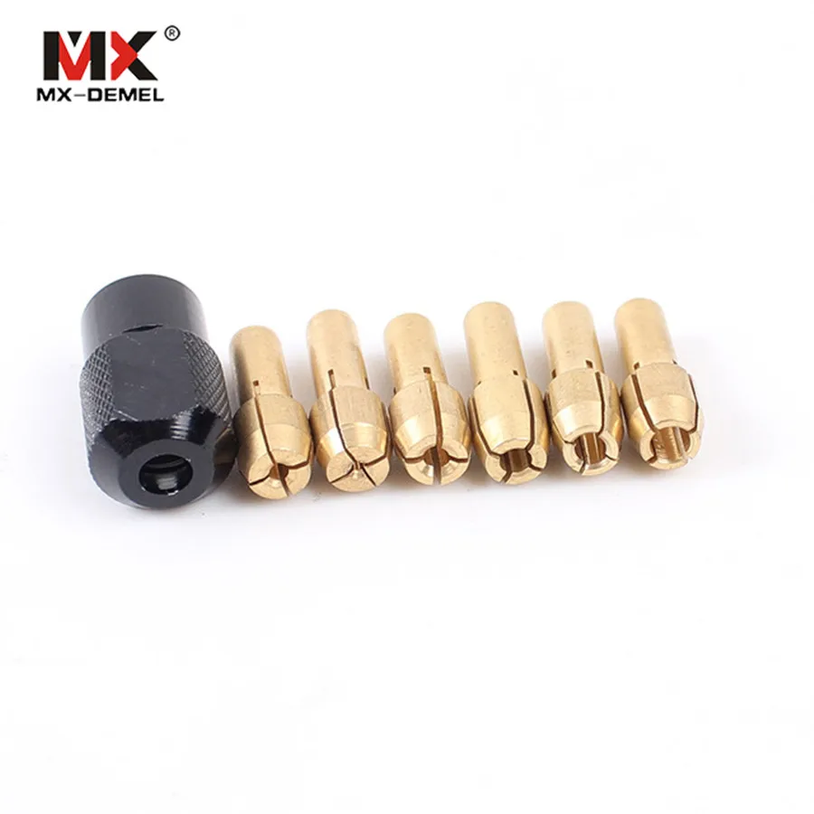 7 шт. латунный патрон Dremel M8 * 0 75 мм 1 0/1 6/2 0/2 4/3 0/3 2 подходит для вращающихся
