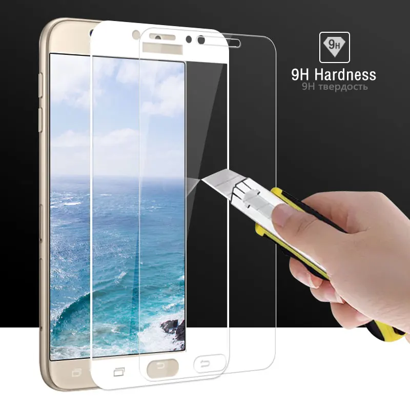 Для Samsung Galaxy J7 2017 ЕС Версия защитная пленка для экрана закаленное стекло Pro SM J730F