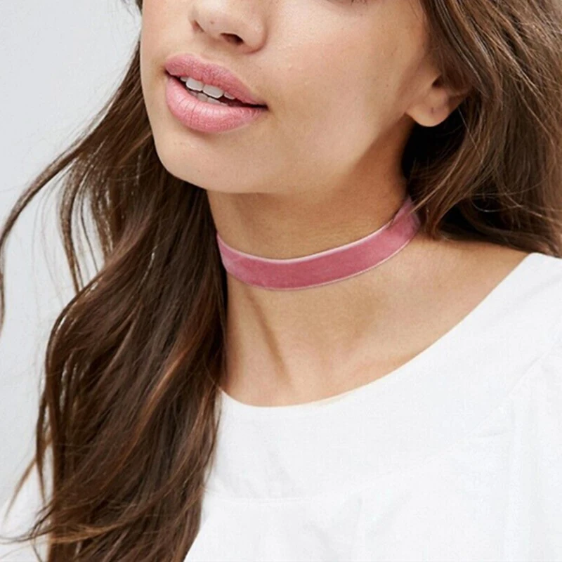 7 шт./компл. сексуальное черное короткое ожерелье ювелирные изделия бархатное