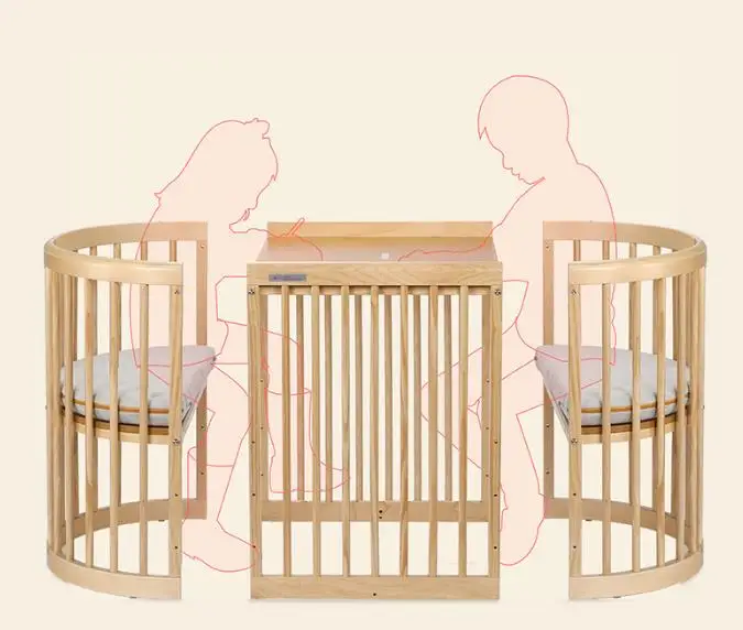 Луи Мода детские кровати многофункциональные детские твердые деревянные защиты