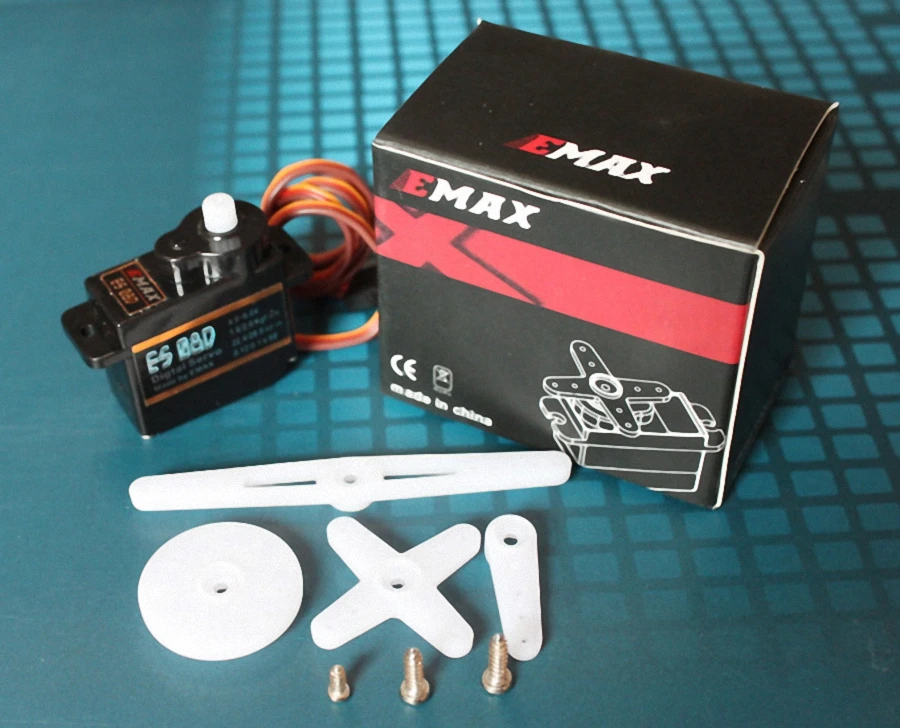 EMAX ES08D II ПЛАСТИКОВЫЙ 8g мини микро Высокоточный цифровой рулевой сервопривод для