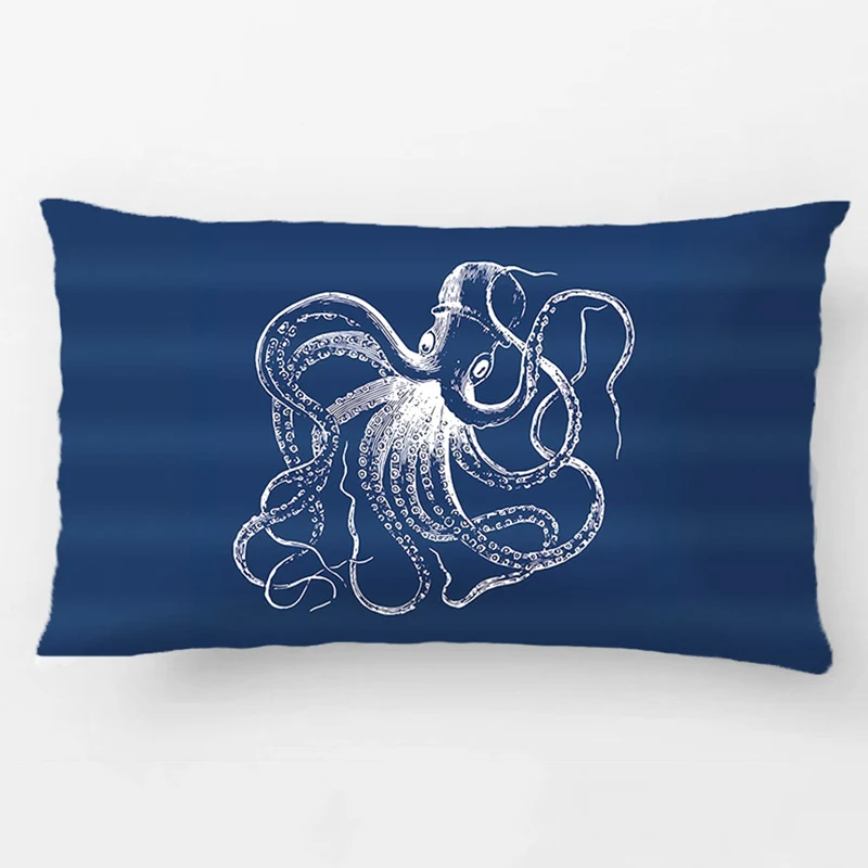 Сливовый фиолетовый винтажный Осьминог и морские полосы свадебный декоративный