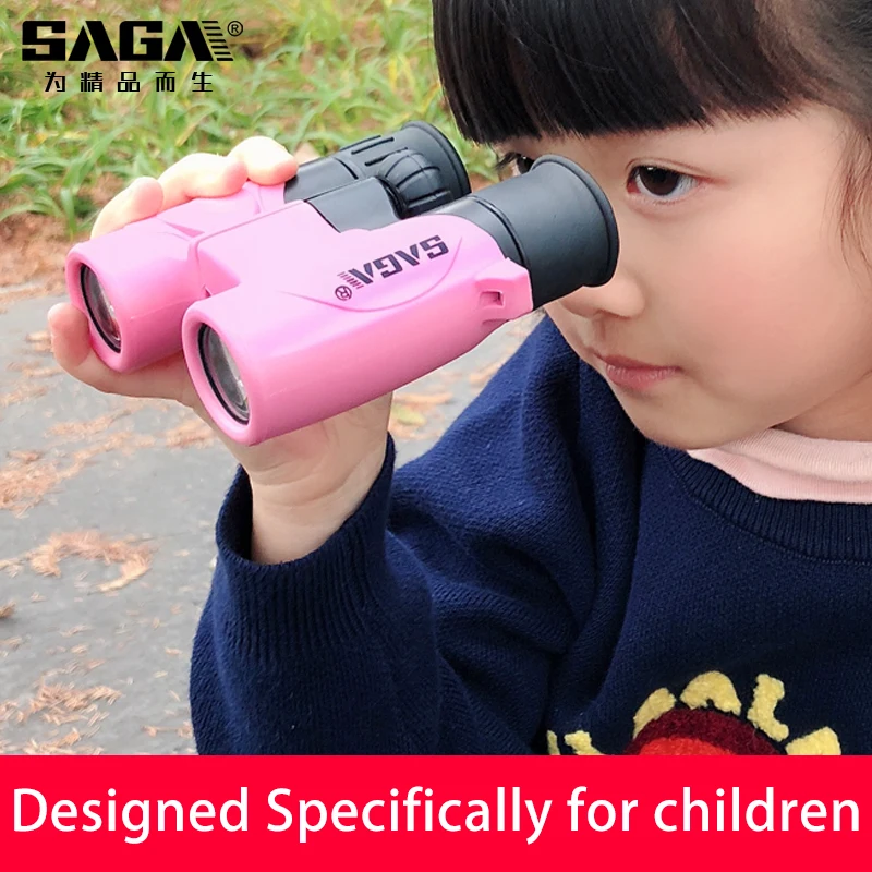 Детский бинокль SAGA 6x21, размер карманного телескопа, увеличение для детей, для игр на открытом воздухе, для мальчиков и девочек, игрушки в под... от AliExpress WW
