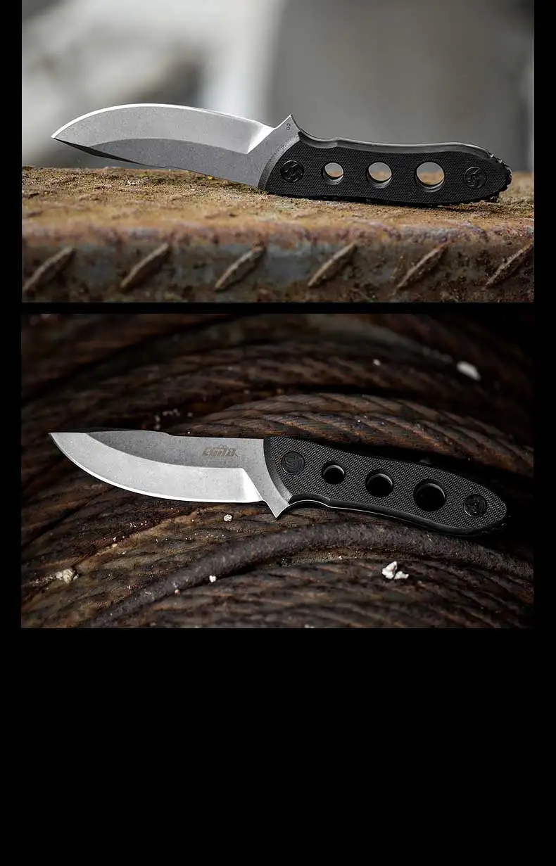 Охотничий нож CIMA GD10 Full Tang D2, нож с фиксированным лезвием, тактическое снаряжение военного класса