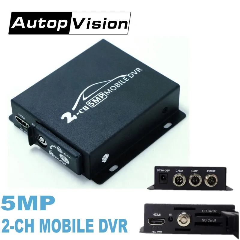 Новейший 2CH мини видеорегистратор в реальном времени HD 1080P 2 канала SD dvr поддержка