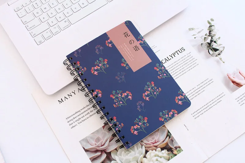EZONE Sakura тетрадь Kawaii цветочный узор Coli Note Book для путешественника путешествие дневник Spial блокнот для записей студентов канцелярские принадлежности