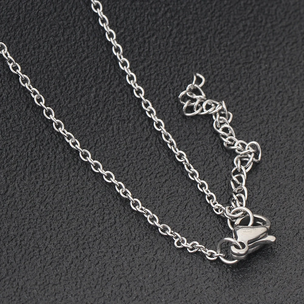 Цепочка с керамическим кулоном фианитами 1 ряд| |