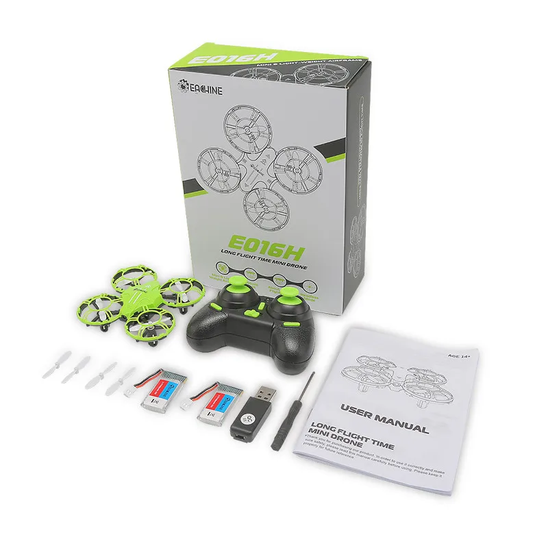 

Eachine E016H Mini Altitude Hold Headless Mode 8mins Flight Time 2.4G RC Quadcopter RTF RC Tiny Gift Present Kid Toys