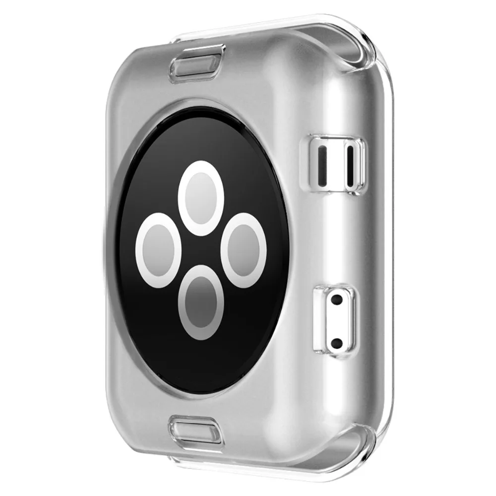 Laforuta силиконовый чехол для Apple Watch чехол 42 мм 38 мм прозрачный ТПУ мягкий силиконовый защитный чехол для iWatch Series3/2