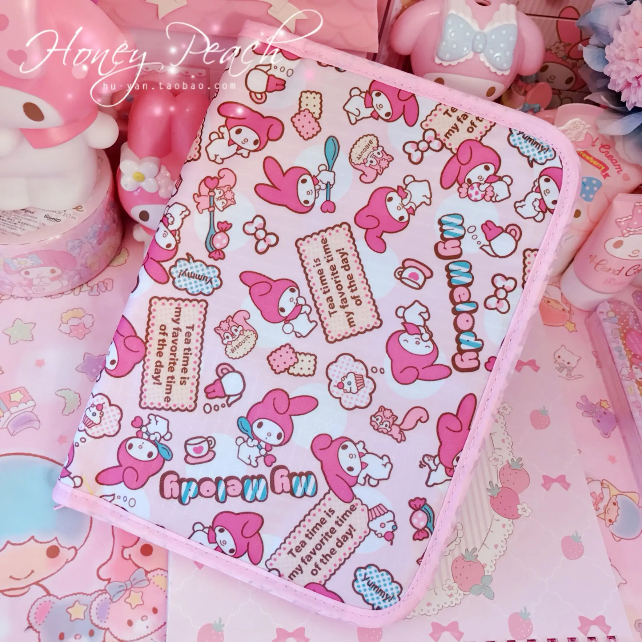 Милые сумки My Melody, многофункциональная папка для документов, Сумка с рисунком, кредитный держатель для карт, посылка для хранения, подарки для девочек