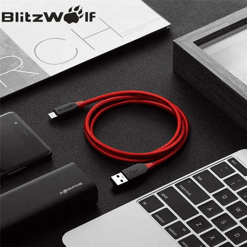 Кабель USB Type C BlitzWolf 0 9 м 1 8 м|Кабели для мобильных телефонов| |