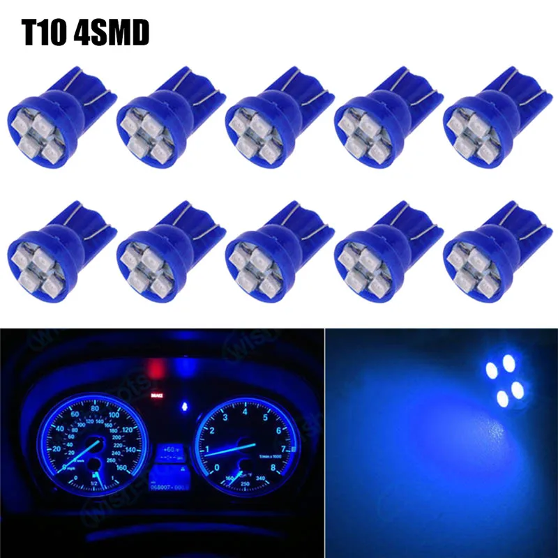 Новый 10 шт. T10 4SMD светодиодный индикатор низкого потребления клиновидная