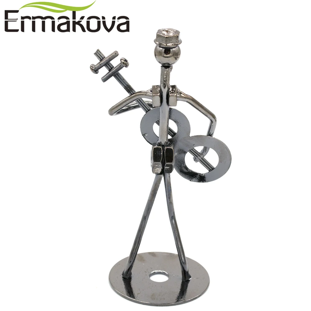 ERMAKOVA 5," металлический музыкальный бас-плеер скульптурный инструмент Статуэтка орнамент статуя кафе счетчик Офисная Книжная Полка украшение