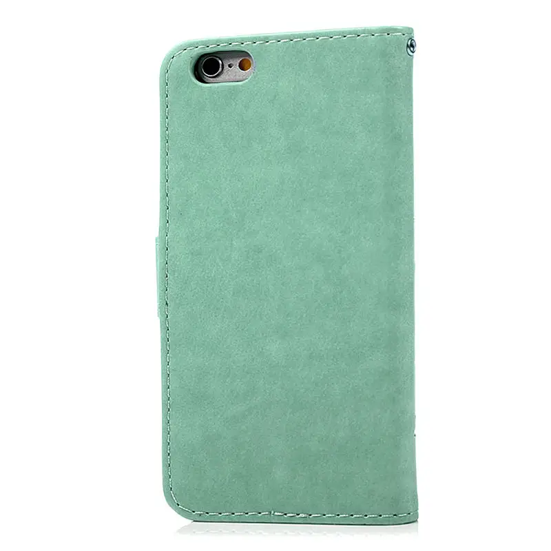 YOKIRIN Ретро кожа цветок Бабочка печать case для iphone 5 5S SE 5SE 6 S плюс Стенд бумажник
