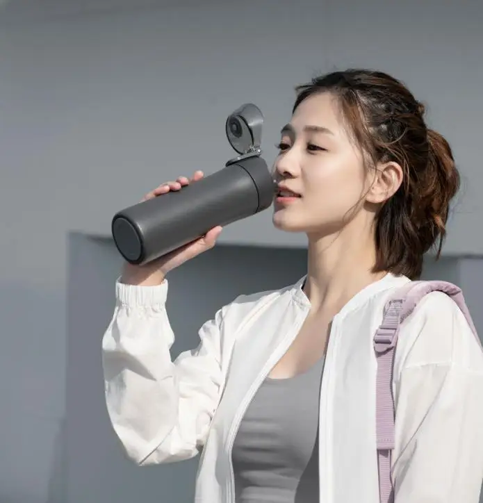 xiaomi mijia спортивный термос с холодной чашкой 500 мл бутылка для питьевой воды портативный герметичный 316 нержавеющая сталь Спорт на открытом воздухе
