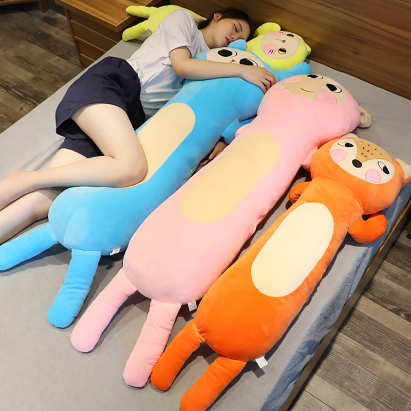 

Cute Plush Cat Rabbit Toy Soft Pillow Stuffed Animal Cushion Long Toy Plush Doll Kid Baby Birthday Gift Toys for Girl Boy Lovely
