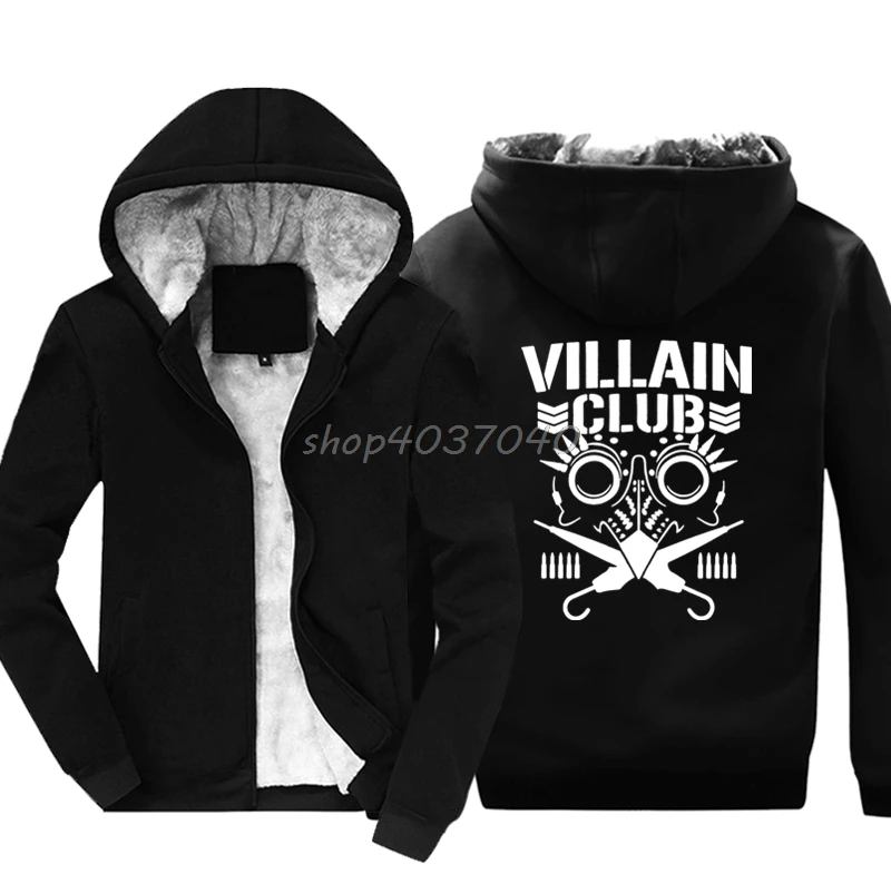 Злодей клуб Марти Scurll пуля Elite Толстовка Для мужчин хлопок Утепленная одежда
