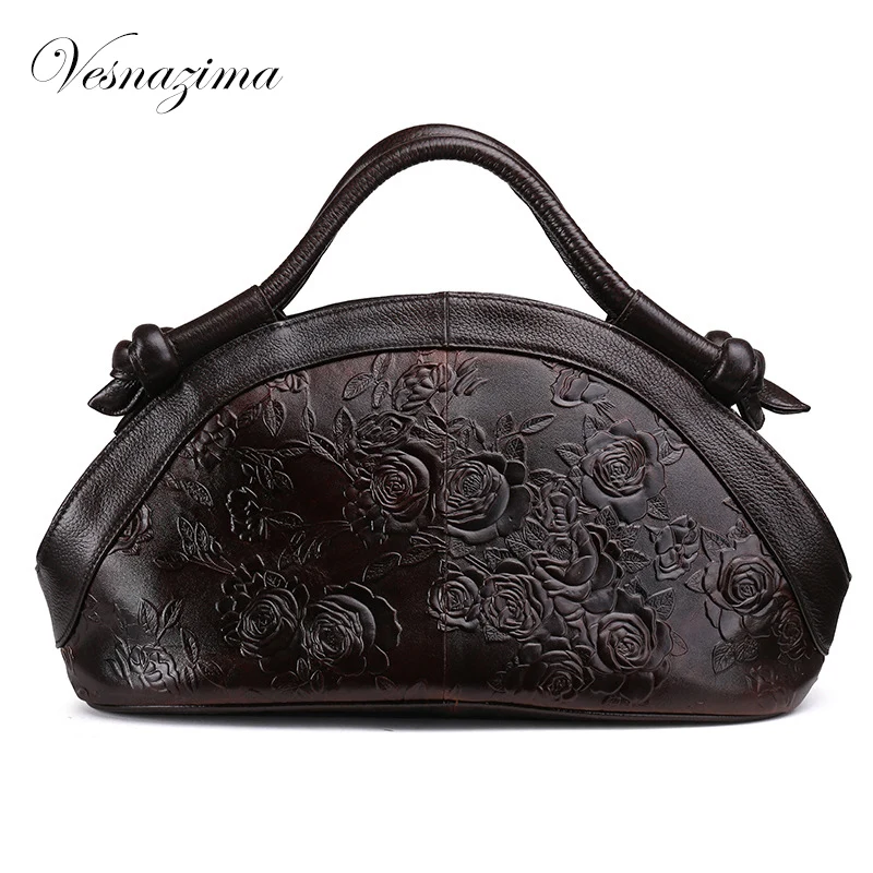 Vz цветочные старинные натуральная кожа тотализатор сумка бизнес для путешествий