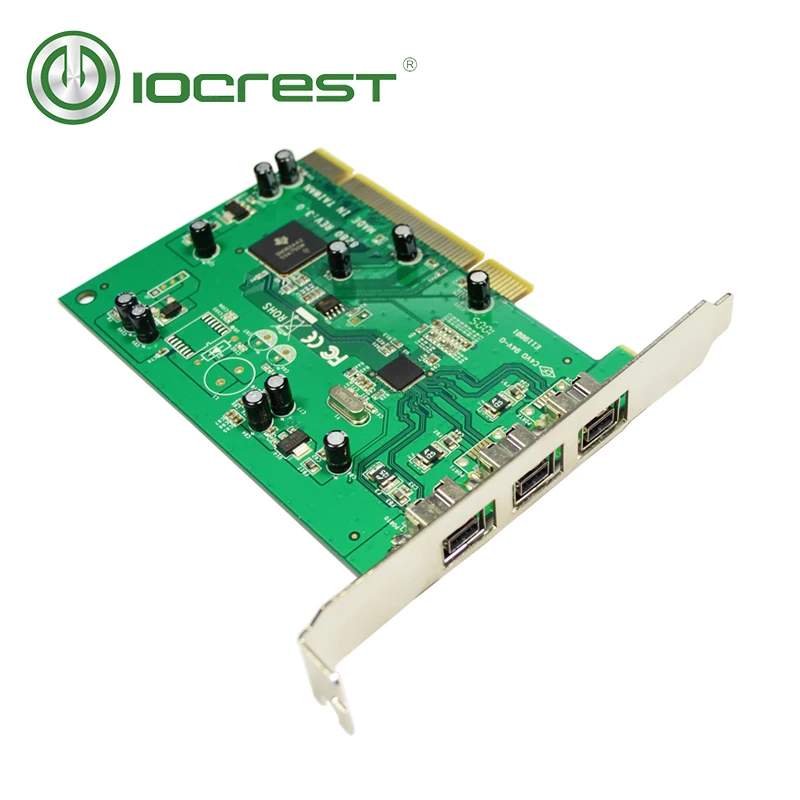IOCREST Ti8280 чипсет ieee 3-портовый 1394b Firewire 800 PCI карта | Компьютеры и офис