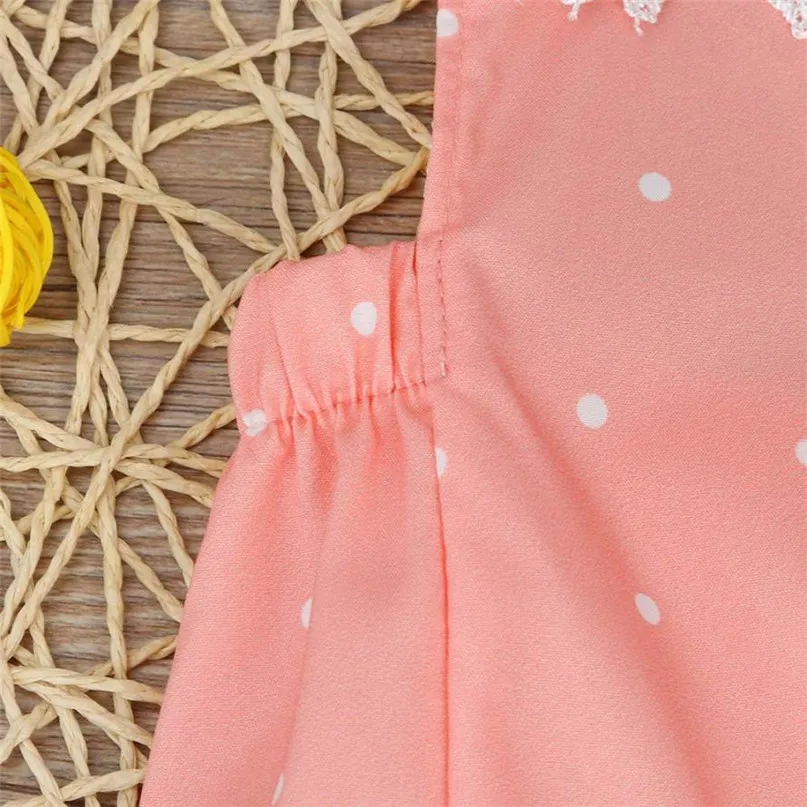 Детский комбинезон розового цвета с надписью CHAMSGEND для маленьких девочек повязка