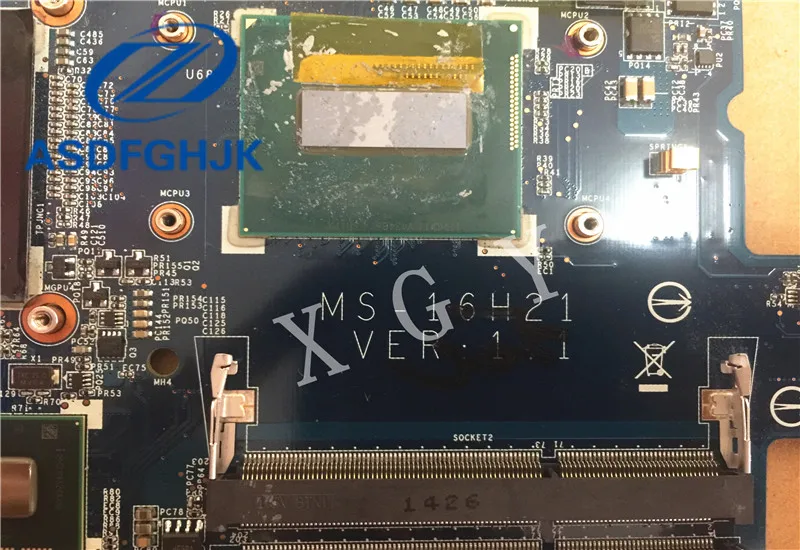 Материнская плата для ноутбука MSI GS60 материнская MS 16H21 16H2 VER: 1 DDR3L SR1PX