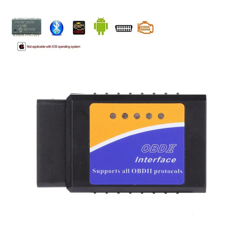 Новинка, V03HW V1.5 Bluetooth/wifi с чипом PIC18F25K80 для Android IOS, диагностический инструмент ELM327 Bluetooth v1.5 OBD2 сканер