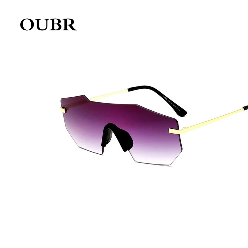 OUBR trend брендовые дизайнерские солнцезащитные очки пилота ретро мужские