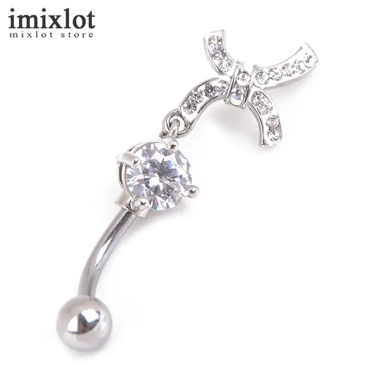 Imixlot 1 шт. Высокое качество бантом Спецодежда медицинская Сталь Кристалл кольцо