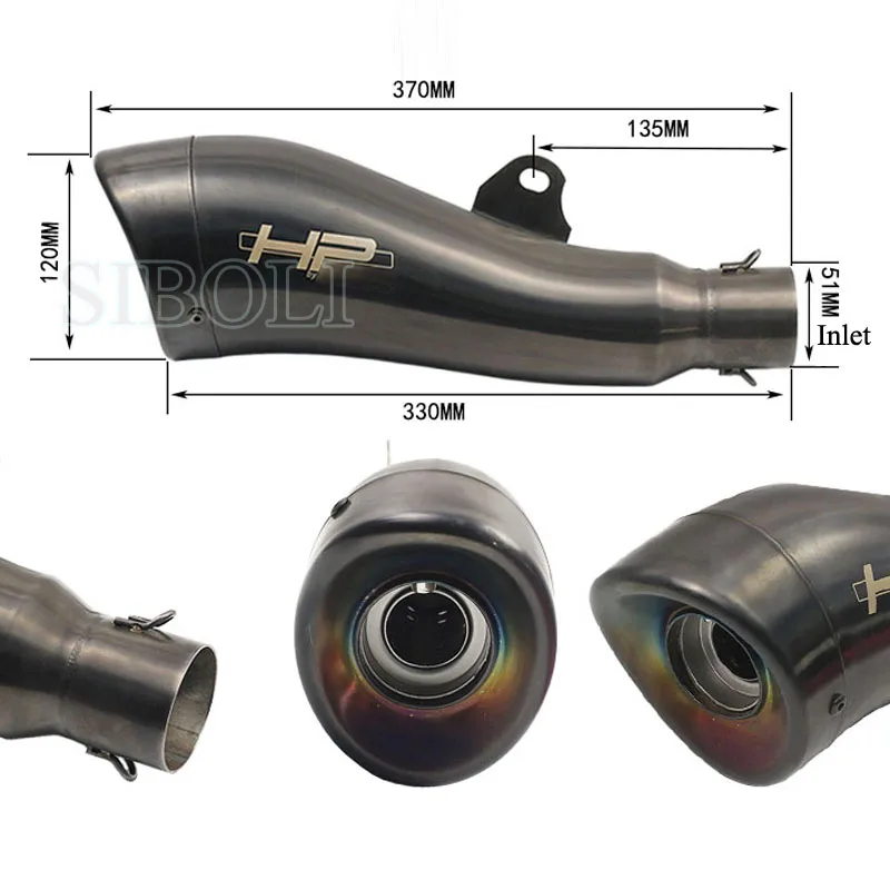38 51 мм универсальный глушитель для мотоцикла GP Escape Pipe Street Dirt Bike 125cc 1000cc спортивный