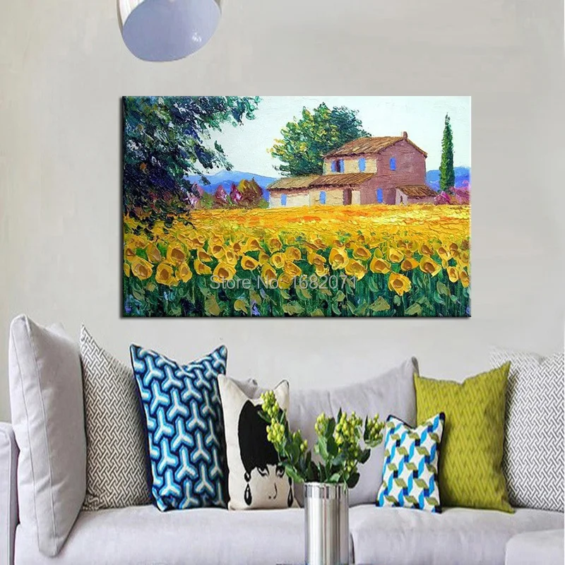 Бесплатная доставка высокое качество природный пейзаж для украшения стен холст