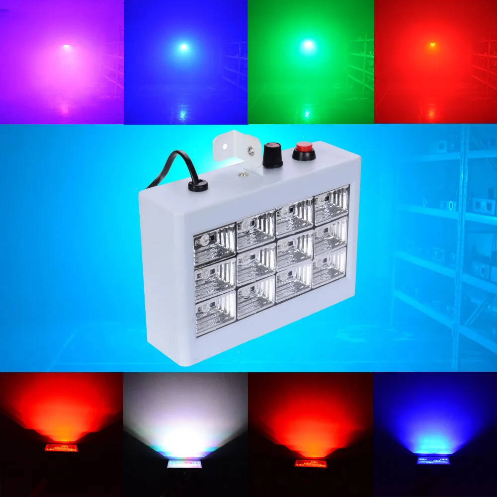 Праздвечерние чные теплые огни ZjRight 24 Вт светодиодный шариковый проектор 18 RGB