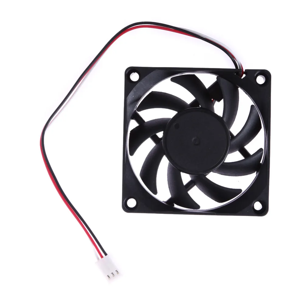70x70x15 мм DC 12V 3pin портативный компьютерный кулер маленький ПК охлаждающий