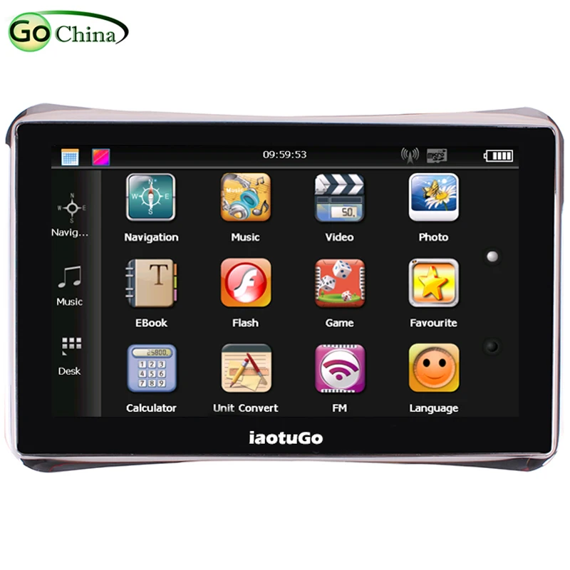 IaotuGo GPS навигатор MTK 800 МГц 256 м 8G Автомобильный FM 5 дюймов gps с новыми картами