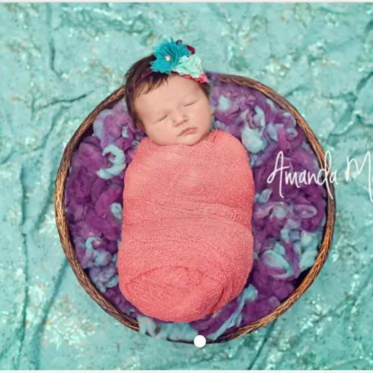 Newborn Photography Pure Wool Filler Cushion Blanket Background Props Studio Photos Aided Modeling Filler Basket Stuffer