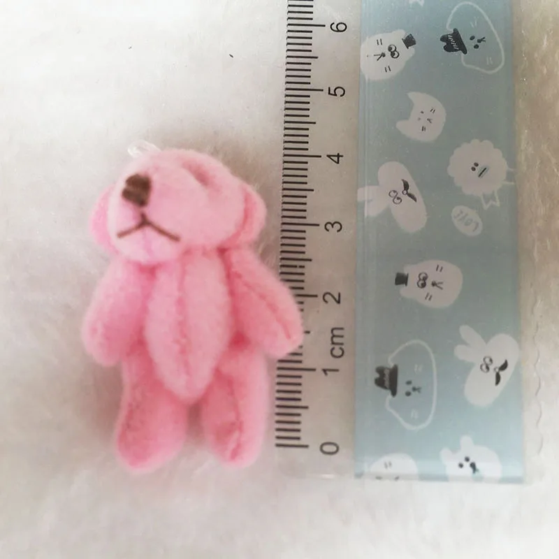 100 шт./лот мини мишка Тедди Мягкие плюшевые игрушки 4 5 см маленький медведь мягкие