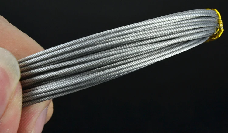 Рыбалка стальной проволоки лески 10 м максимальная мощность 7 пряди супер мягкой