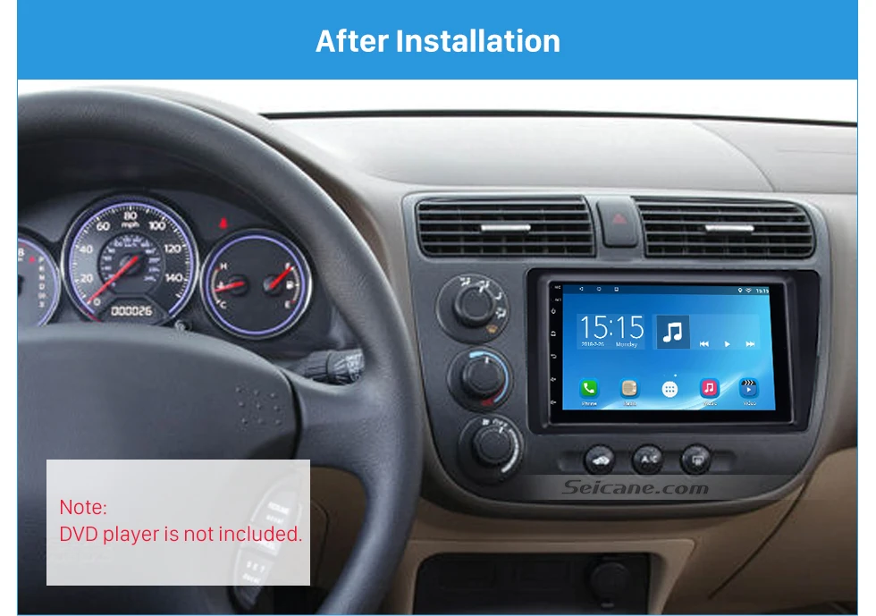 Seicane Отличный двойной Дин радио фасции комплект для 2001-2005 Honda Civic LHD Dash Mount DVD Frame Авто Стерео адаптер