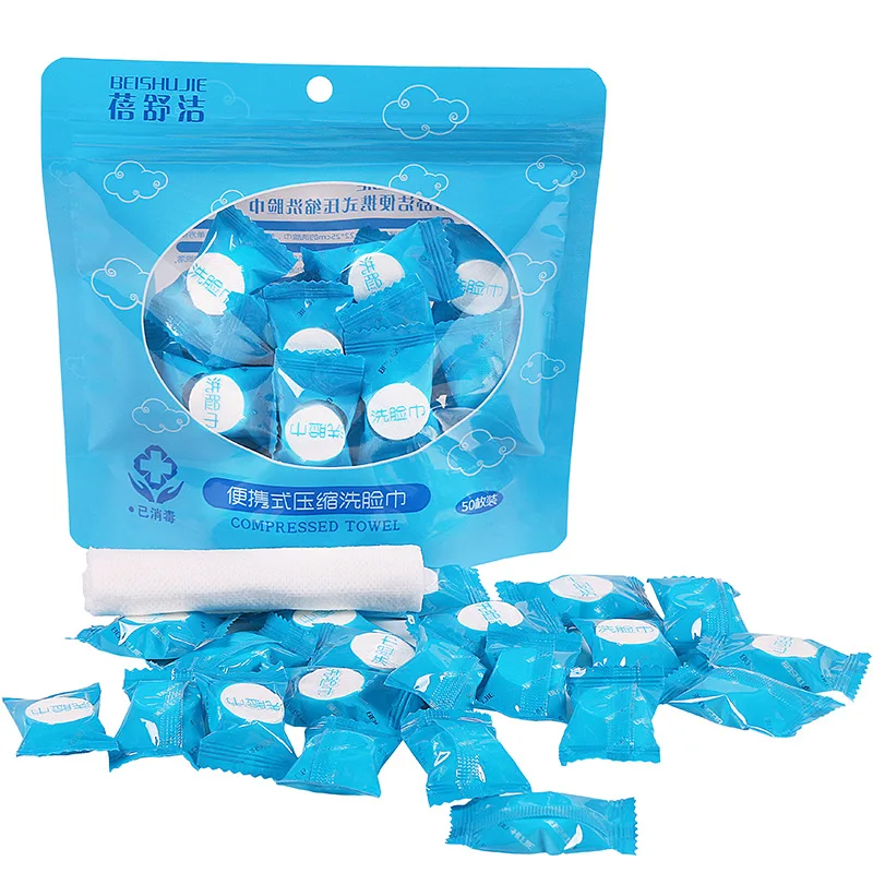 200 шт одноразовое полотенце сжатое портативное туристическое нетканое для лица