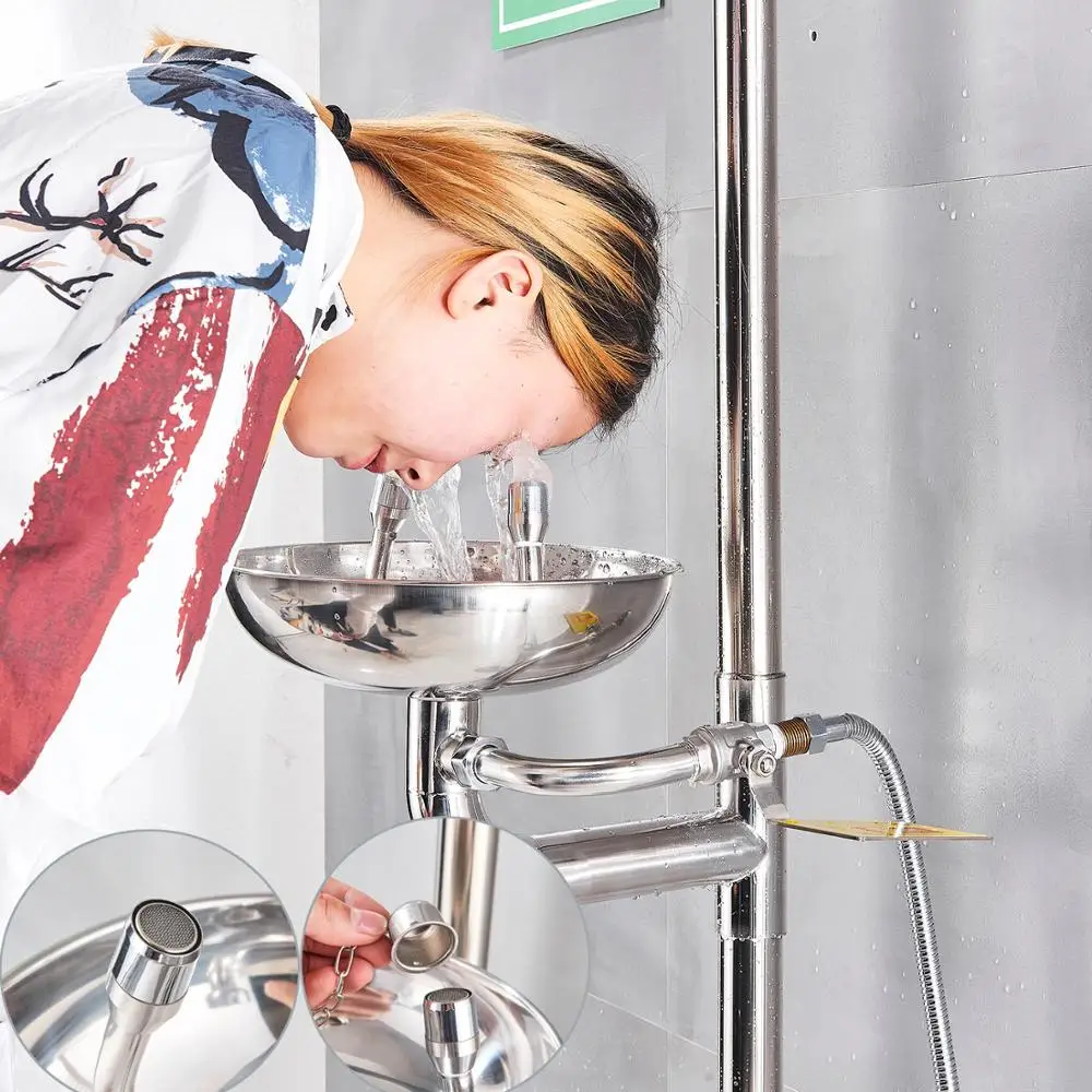 Uythner нержавеющая сталь 304 безопасное оборудование аварийная станция для омывания