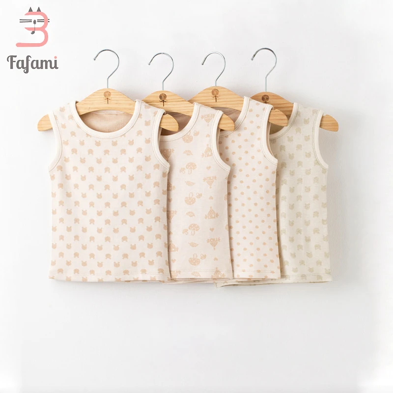 Одежда для малышей детей Essentials жилет Лето органический хлопковый Lucky Child Bebe Для