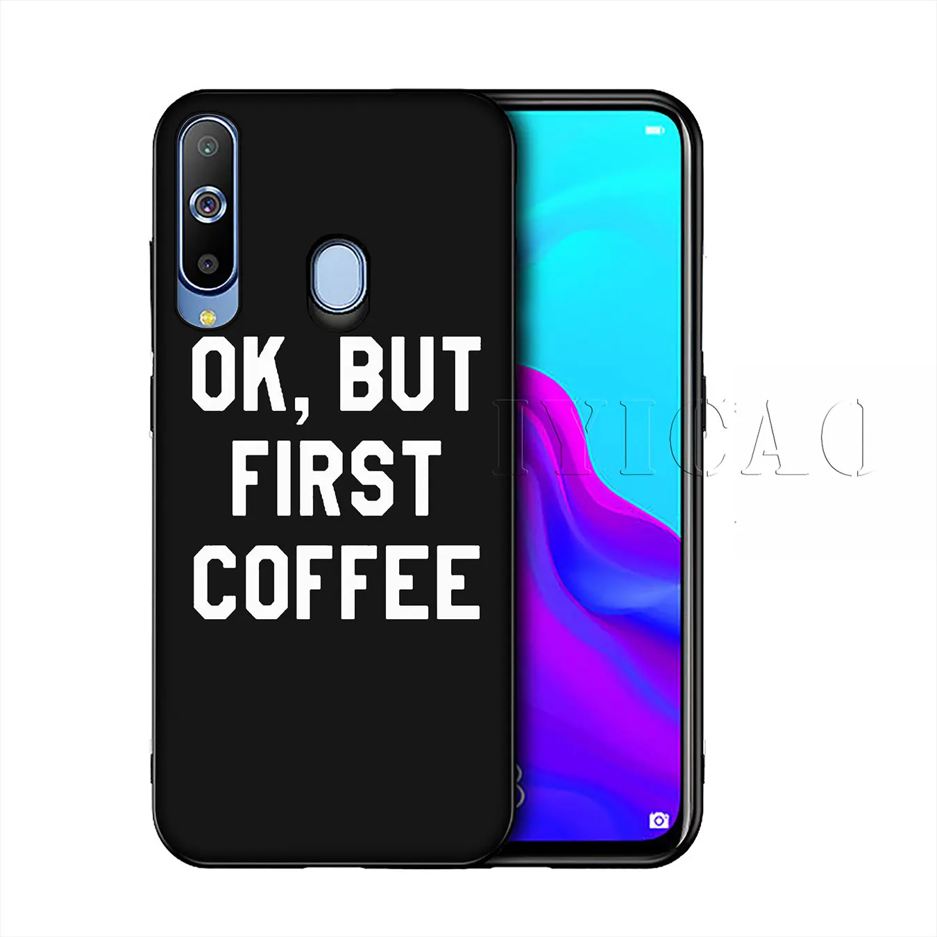 ОК но сначала кофе книга Девушка Мягкий силиконовый чехол для Samsung Galaxy A70 A60 A50 A40 A30